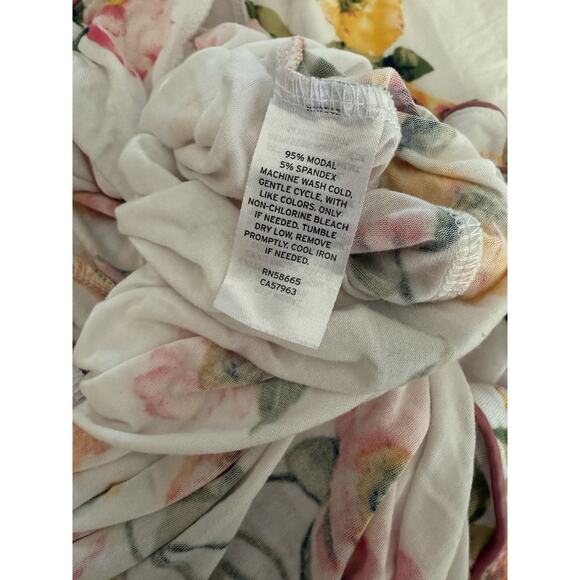 Rachel Parcell Nordstrom M Multi Floral Garden Modal Blend Pajama Pants Set - Picture 7 of 7